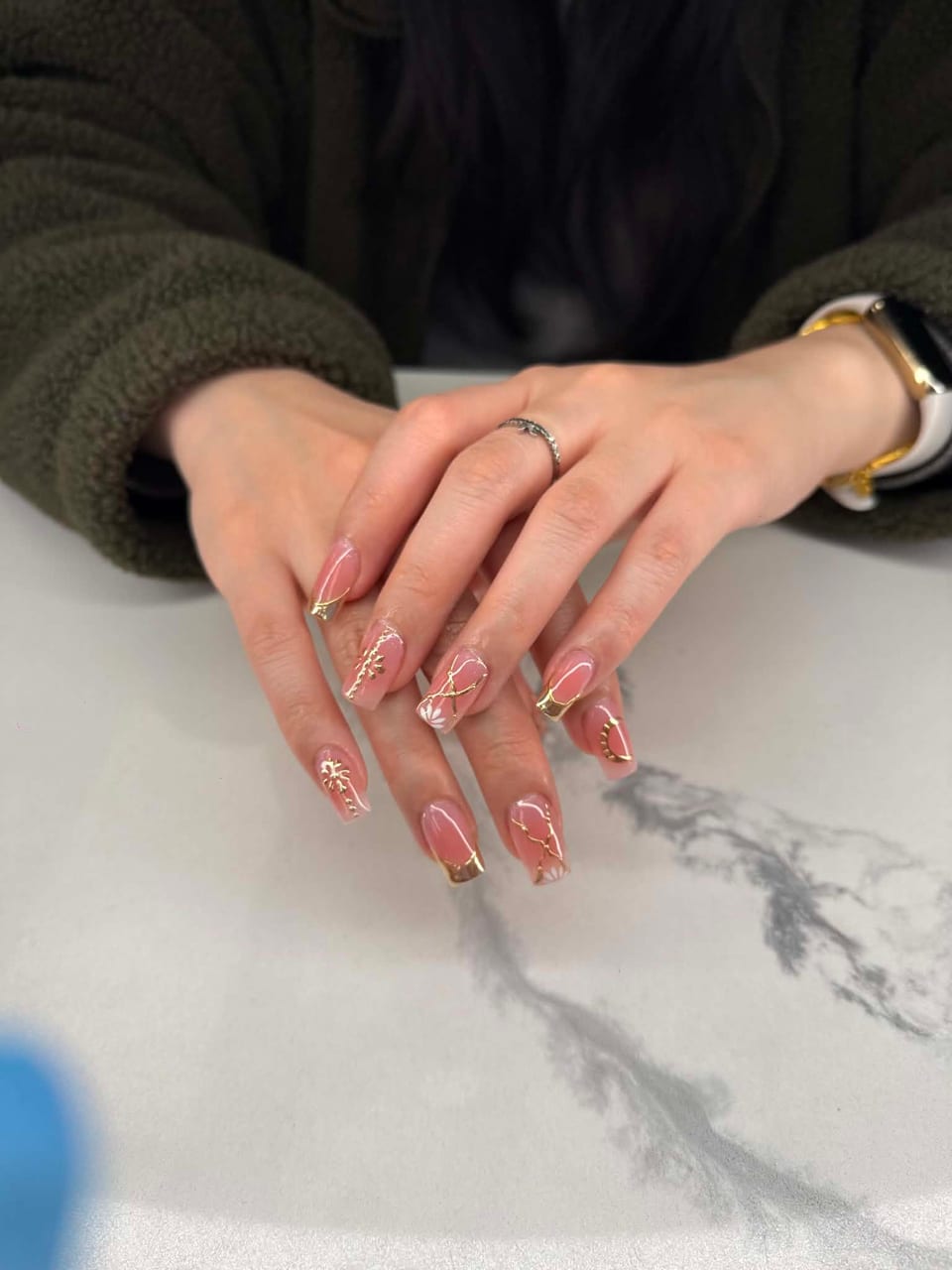 French tip manicure at UME Beauty Nails Spa
