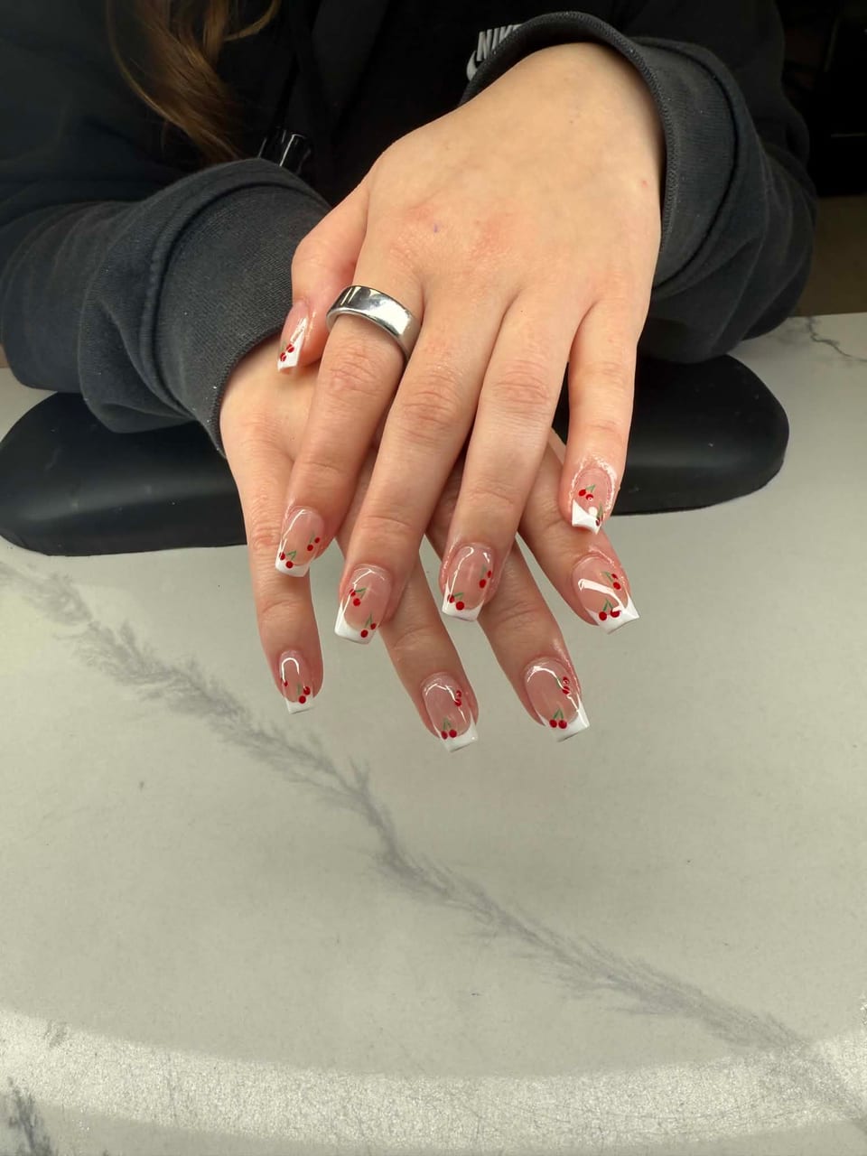 Hand-painted nail art at UME Beauty Nails Spa