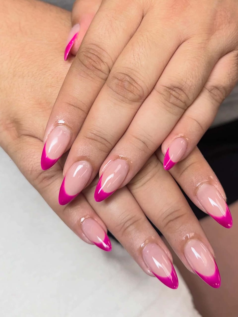 French tip manicure at UME Beauty Nails Spa