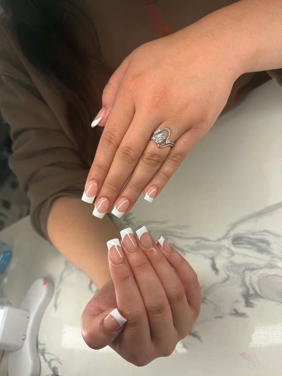 French tip manicure at UME Beauty Nails Spa