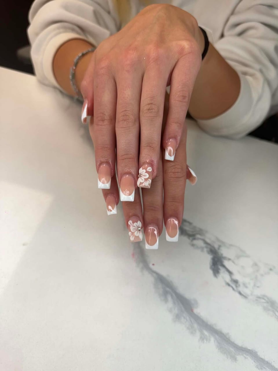Hand-painted nail art at UME Beauty Nails Spa