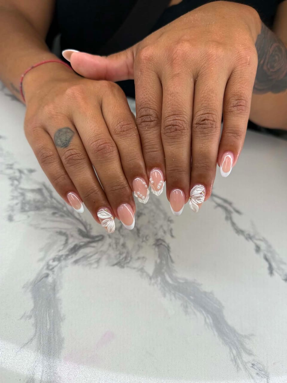 French tip manicure at UME Beauty Nails Spa