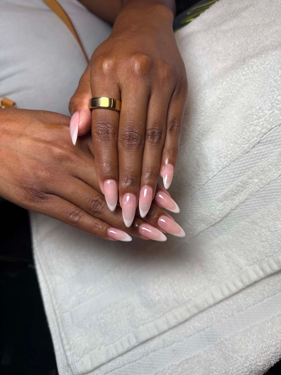 French tip manicure at UME Beauty Nails Spa
