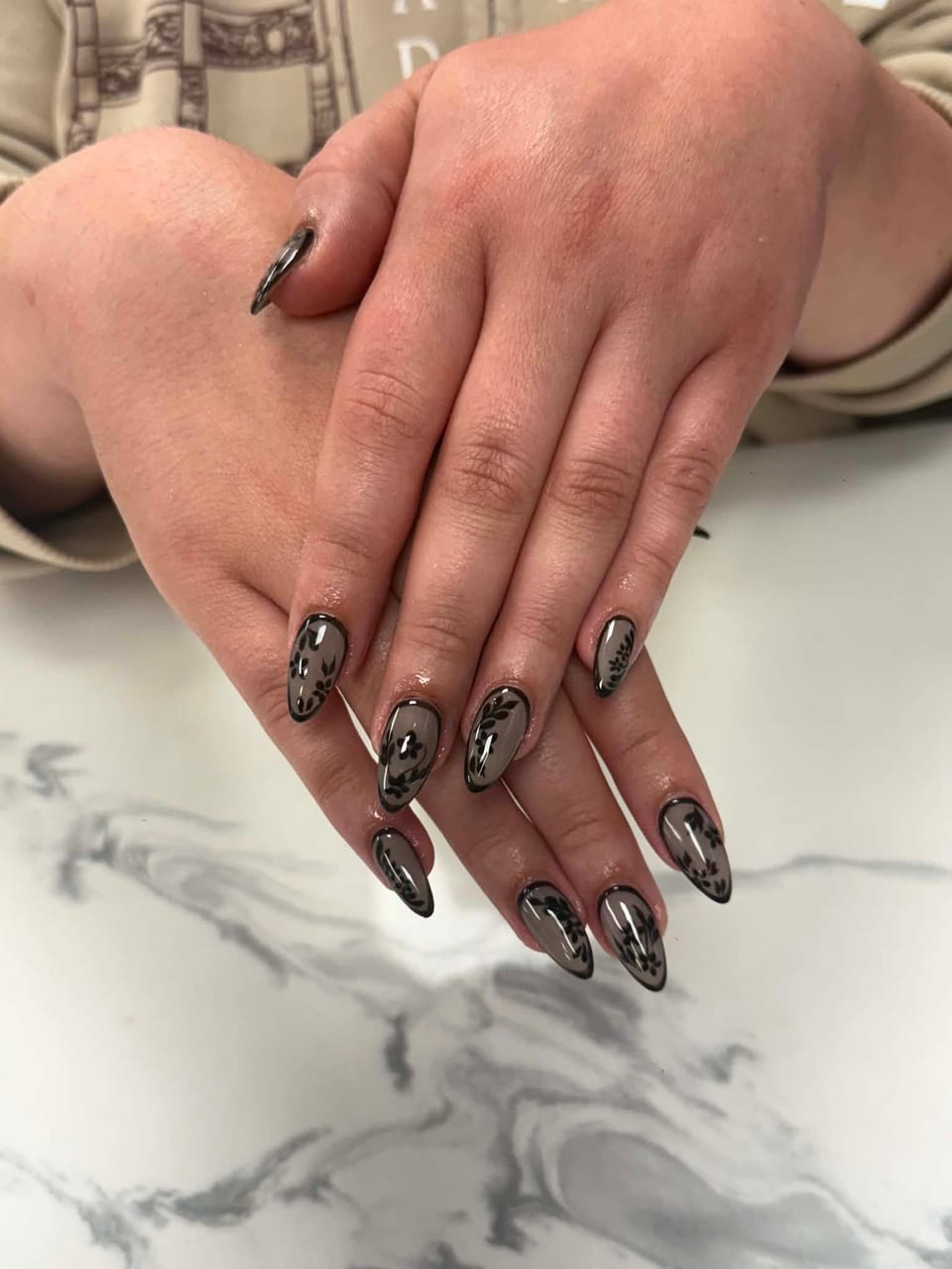 Bold colour manicure at UME Beauty Nails Spa