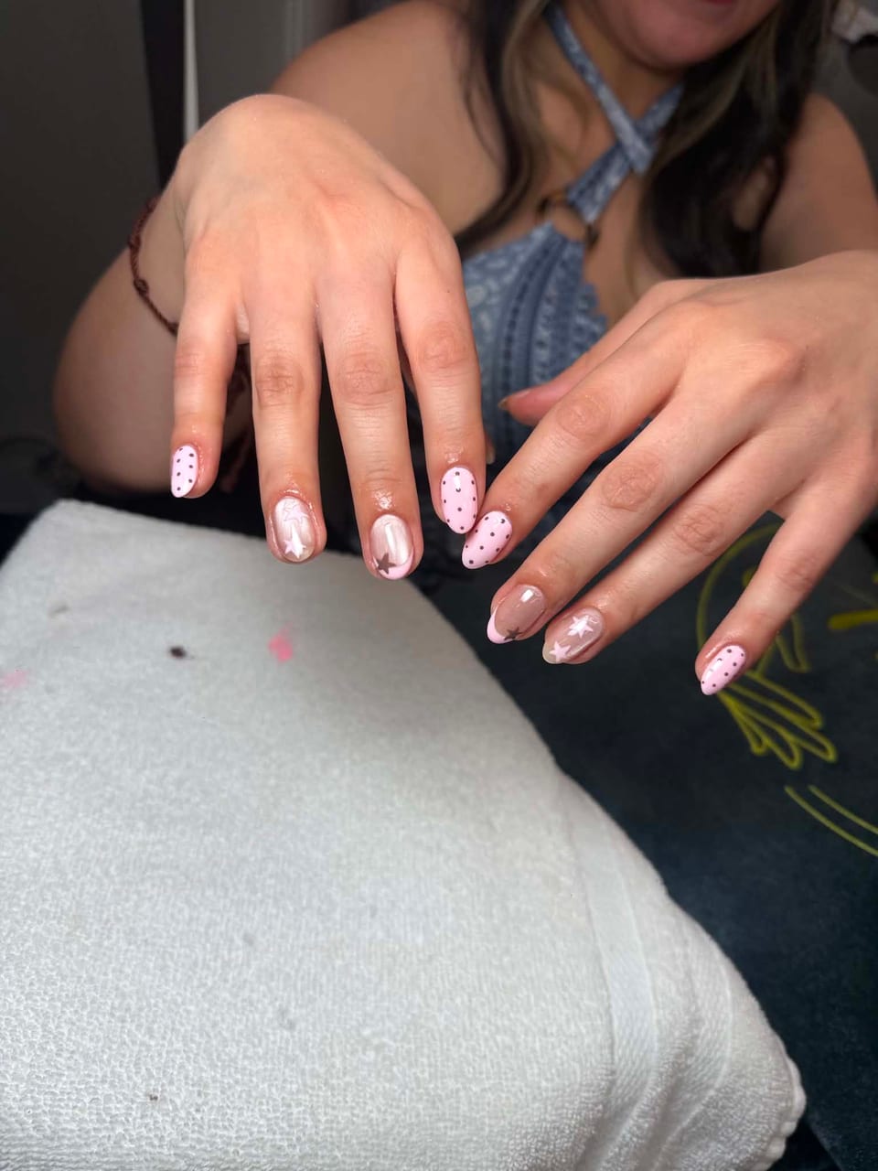 Hand-painted nail art at UME Beauty Nails Spa
