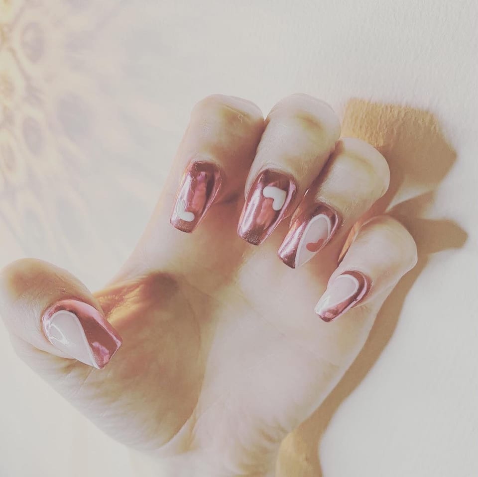 Seasonal holiday nail art at UME Beauty Nails Spa