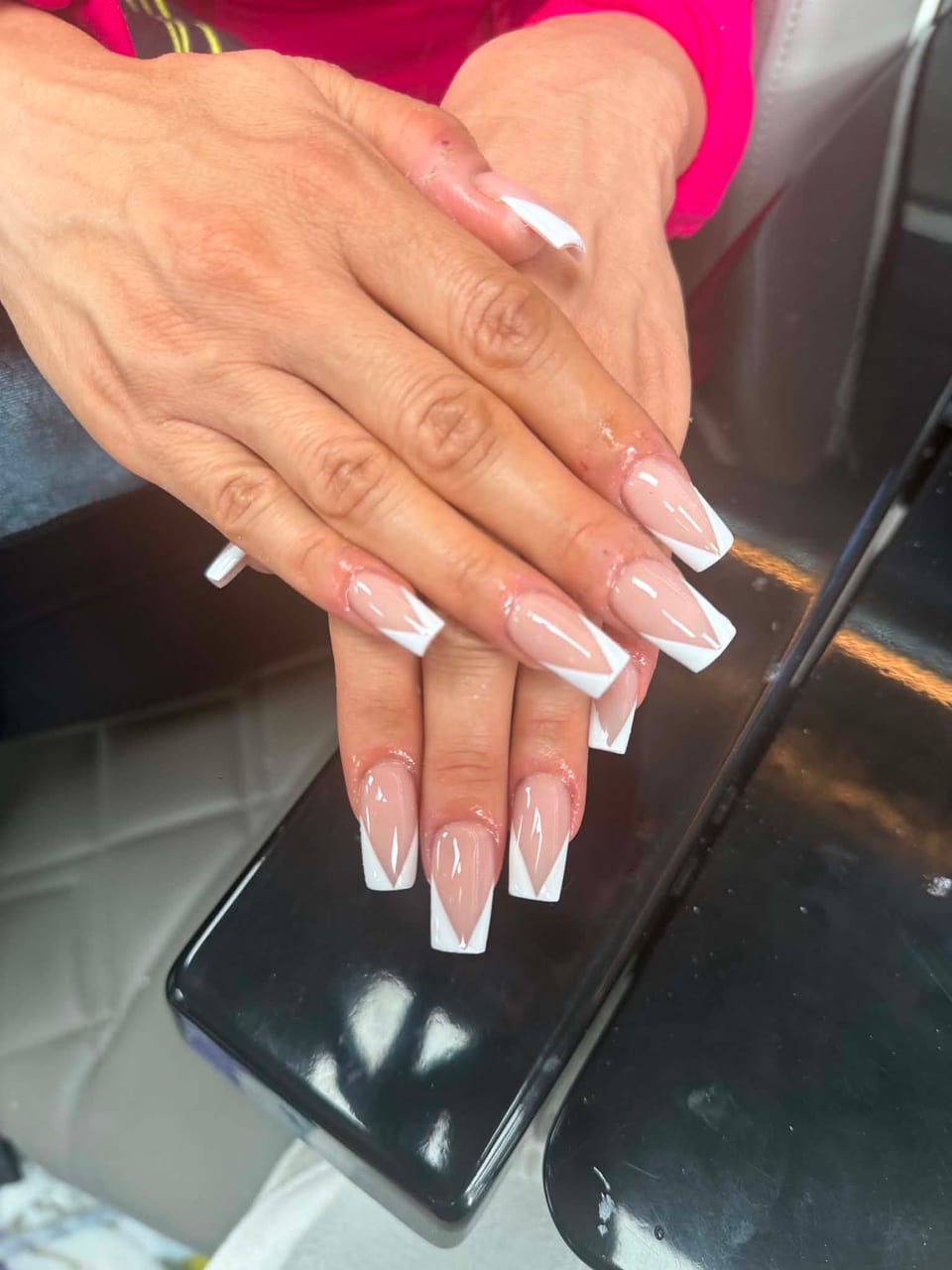 French tip manicure at UME Beauty Nails Spa