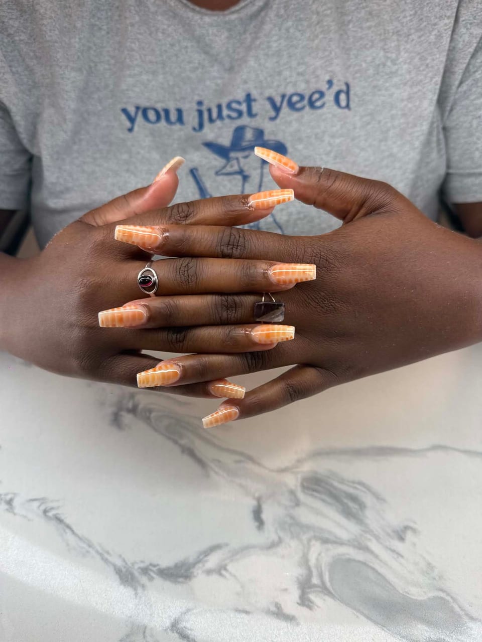 Bold colour manicure at UME Beauty Nails Spa