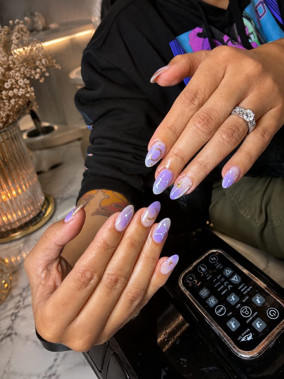 Bold colour manicure at UME Beauty Nails Spa