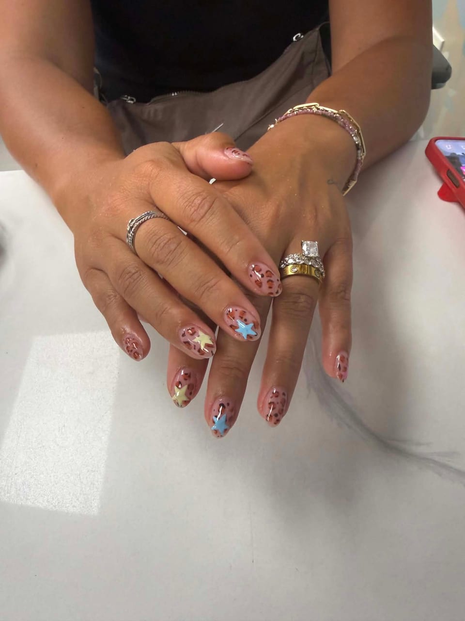 Hand-painted nail art at UME Beauty Nails Spa