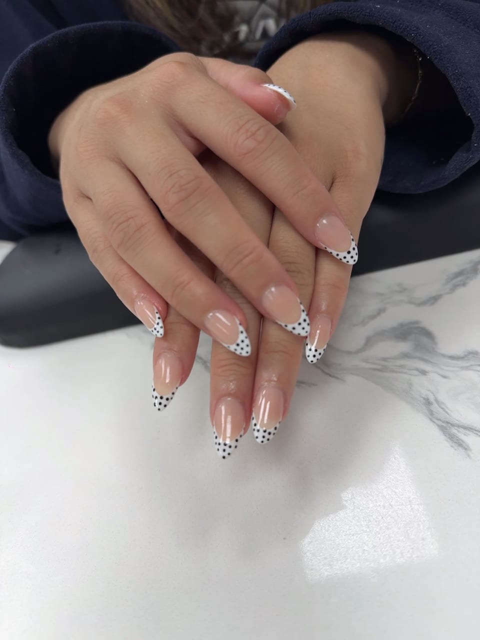 Hand-painted nail art at UME Beauty Nails Spa