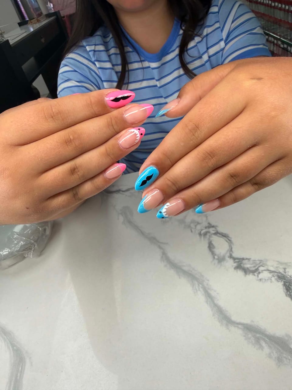 Bold colour manicure at UME Beauty Nails Spa