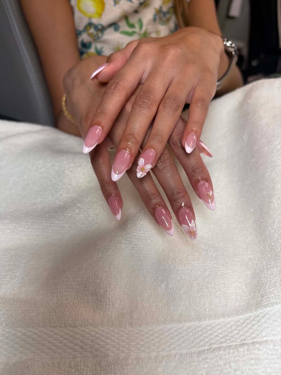 French tip manicure at UME Beauty Nails Spa
