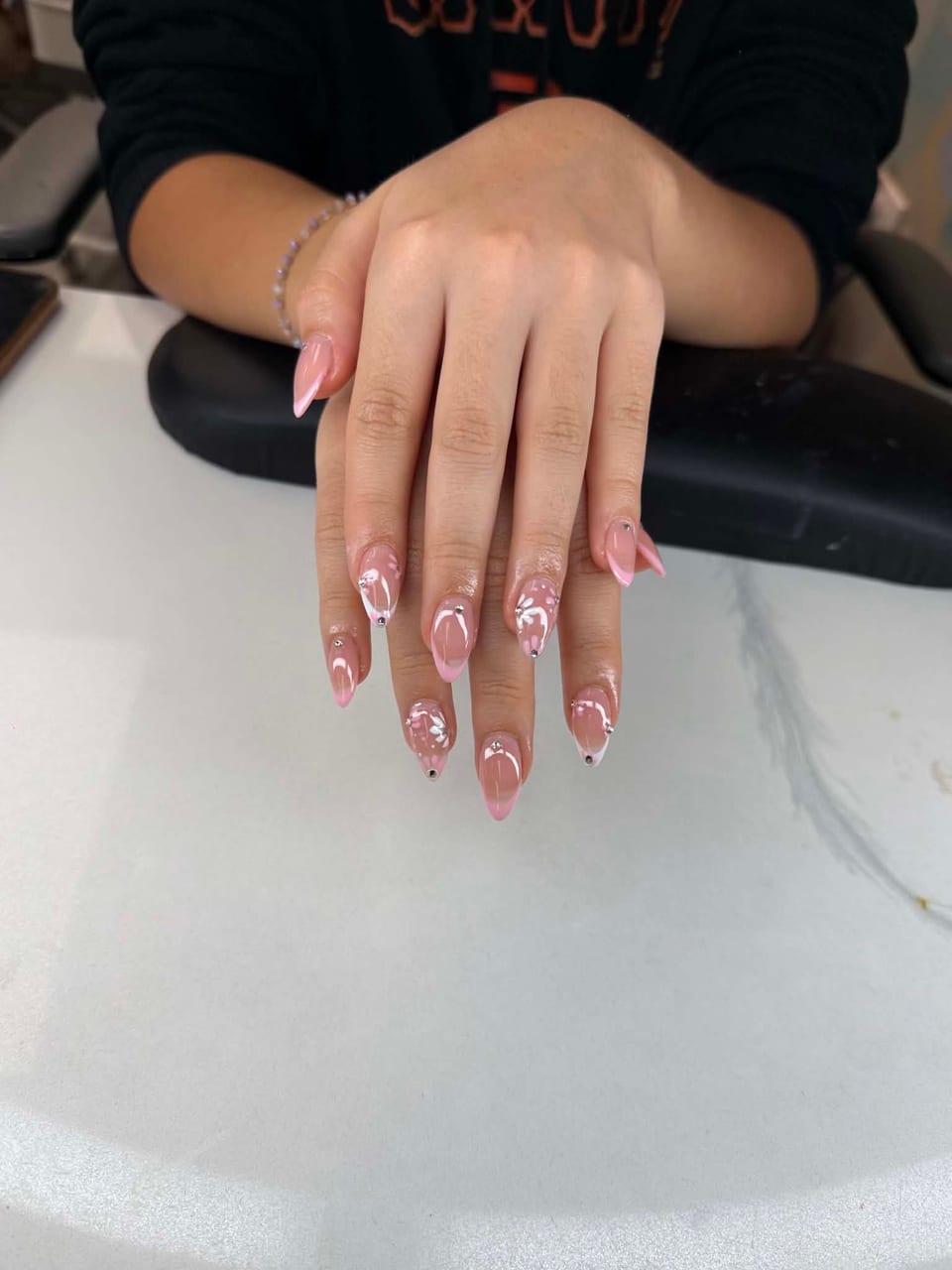 Hand-painted nail art at UME Beauty Nails Spa