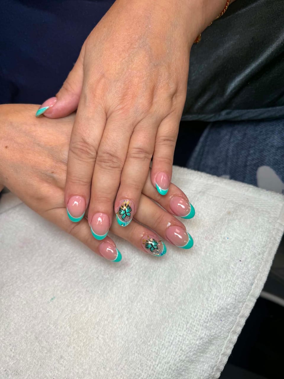 Bold colour manicure at UME Beauty Nails Spa