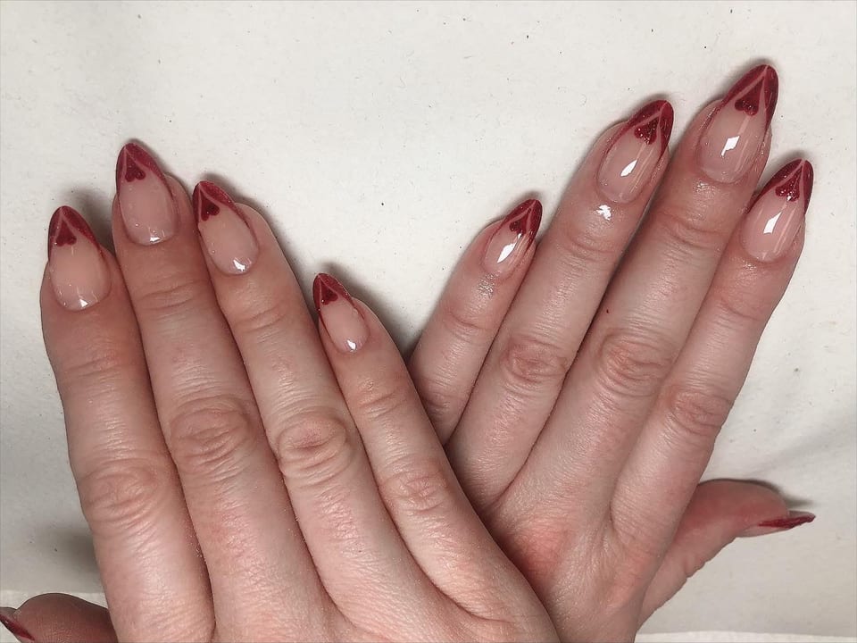 Bold colour manicure at UME Beauty Nails Spa