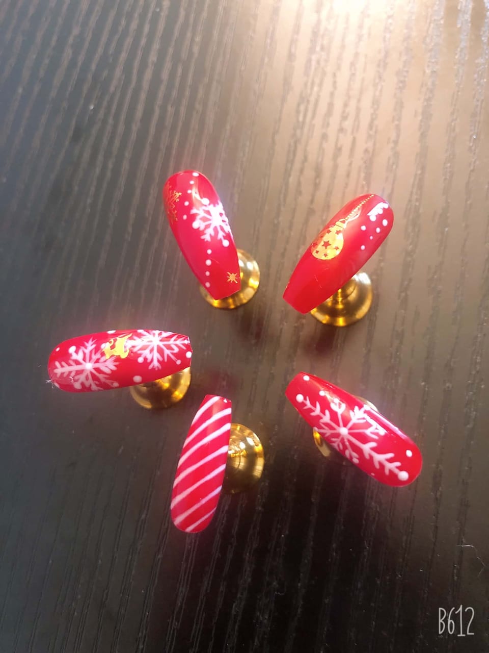 Seasonal holiday nail art at UME Beauty Nails Spa