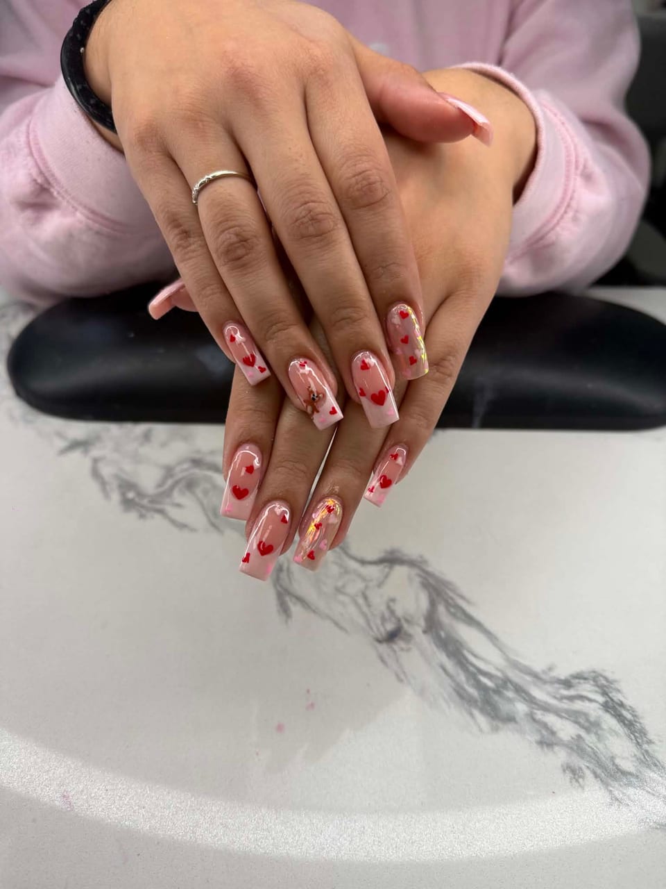 Hand-painted nail art at UME Beauty Nails Spa