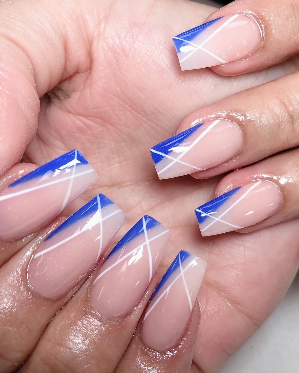Hand-painted nail art at UME Beauty Nails Spa
