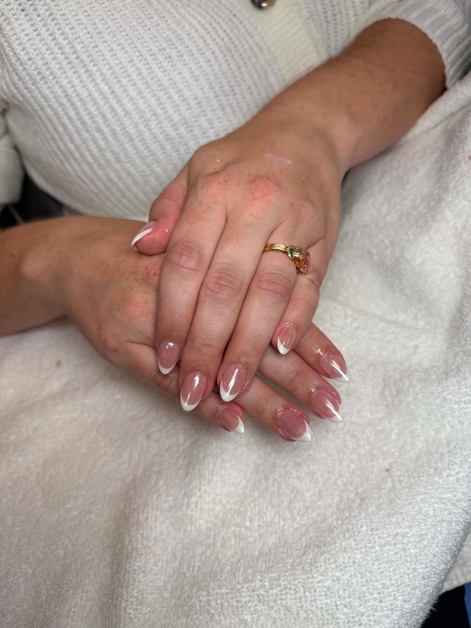 French tip manicure at UME Beauty Nails Spa