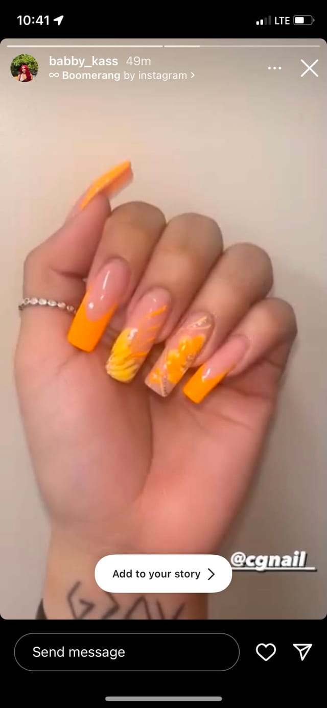 Bold colour manicure at UME Beauty Nails Spa