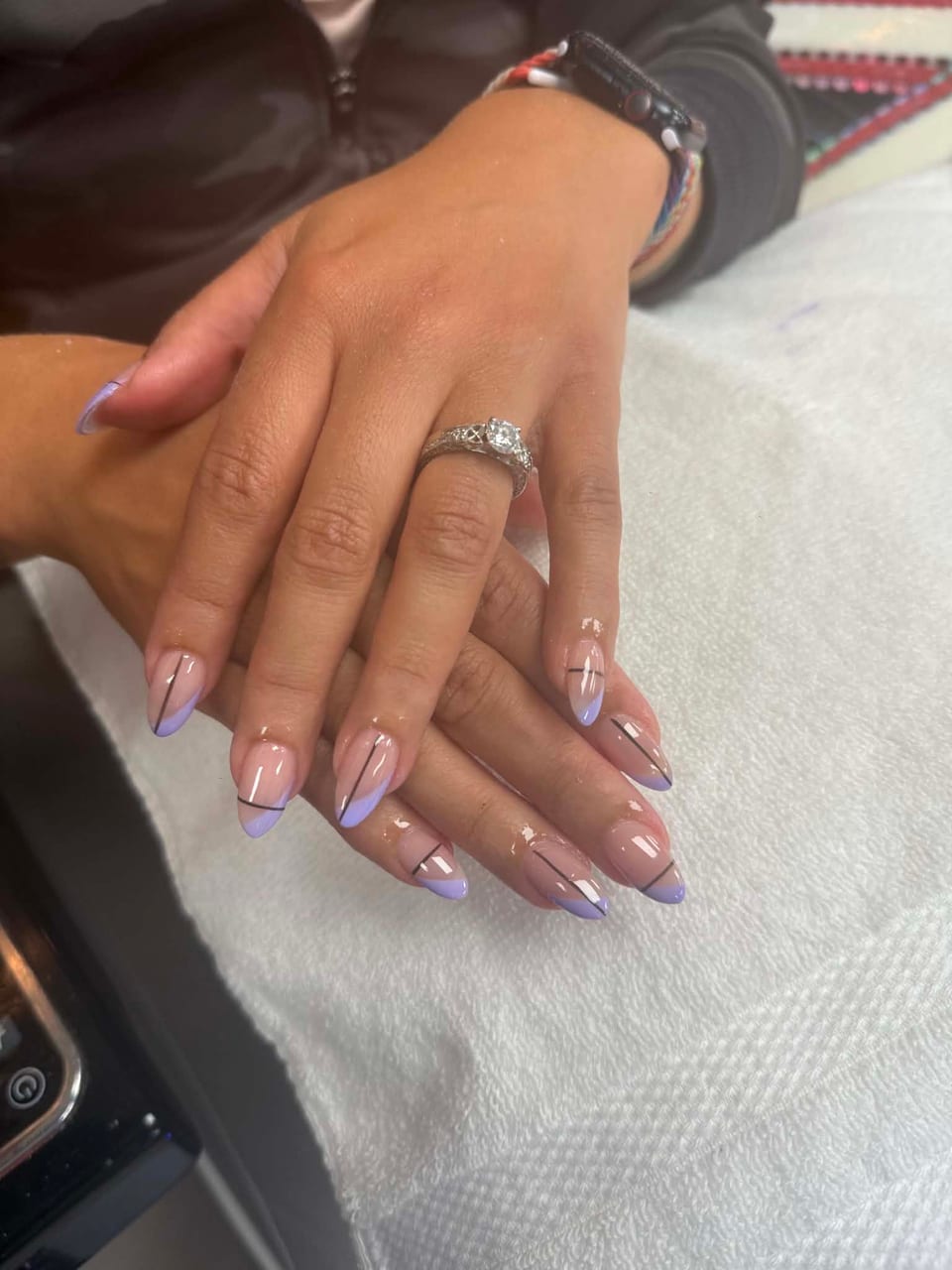 French tip manicure at UME Beauty Nails Spa