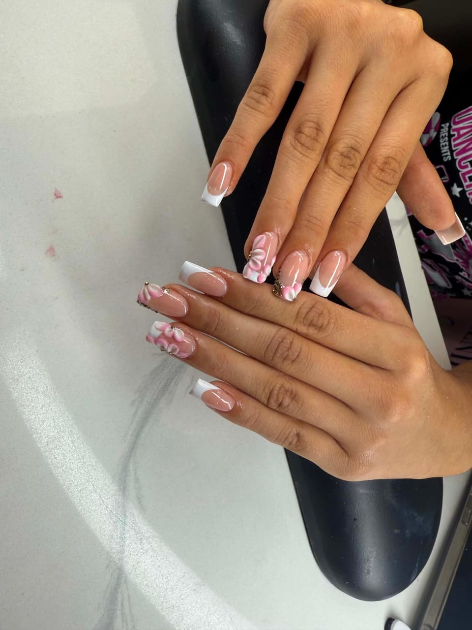 Hand-painted nail art at UME Beauty Nails Spa