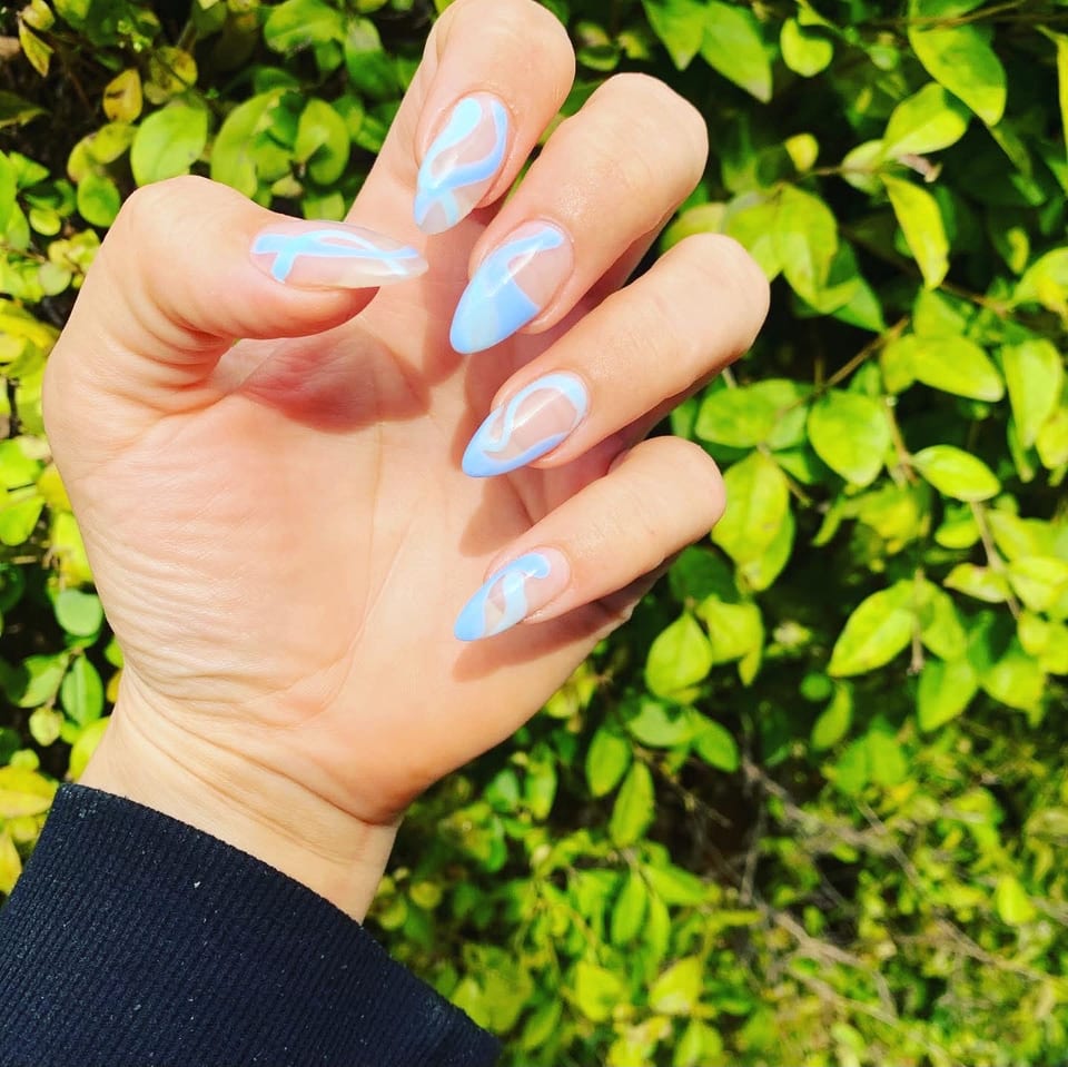 French tip manicure at UME Beauty Nails Spa