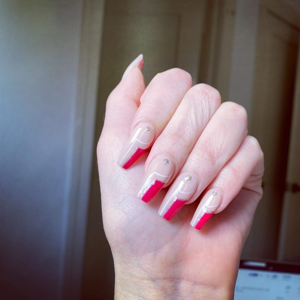 French tip manicure at UME Beauty Nails Spa