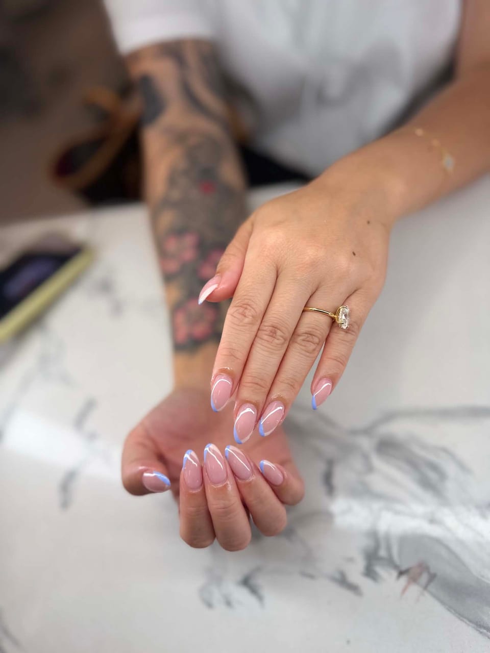 French tip manicure at UME Beauty Nails Spa