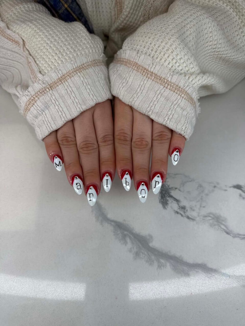 Seasonal holiday nail art at UME Beauty Nails Spa