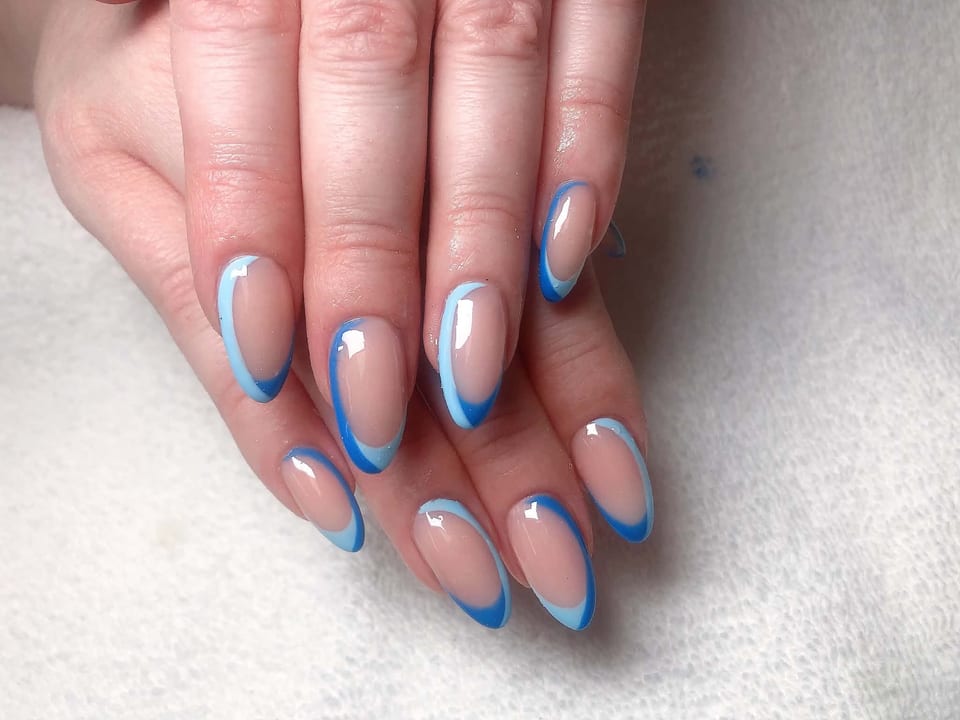 French tip manicure at UME Beauty Nails Spa