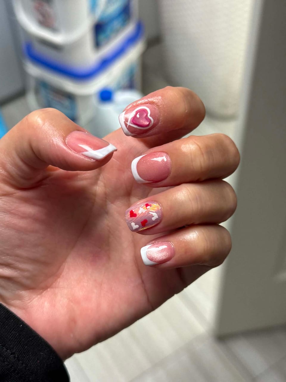 Seasonal holiday nail art at UME Beauty Nails Spa