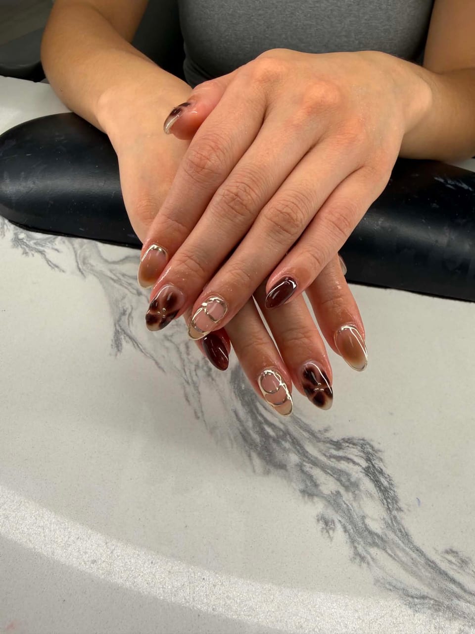Bold colour manicure at UME Beauty Nails Spa