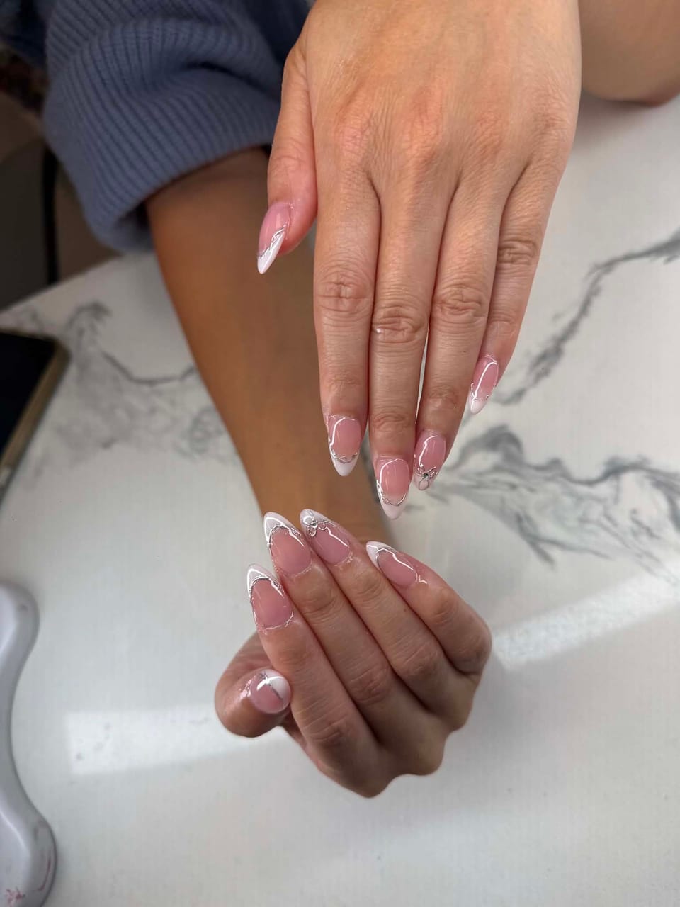 French tip manicure at UME Beauty Nails Spa
