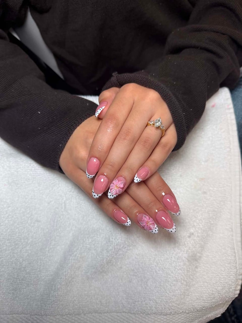 Hand-painted nail art at UME Beauty Nails Spa