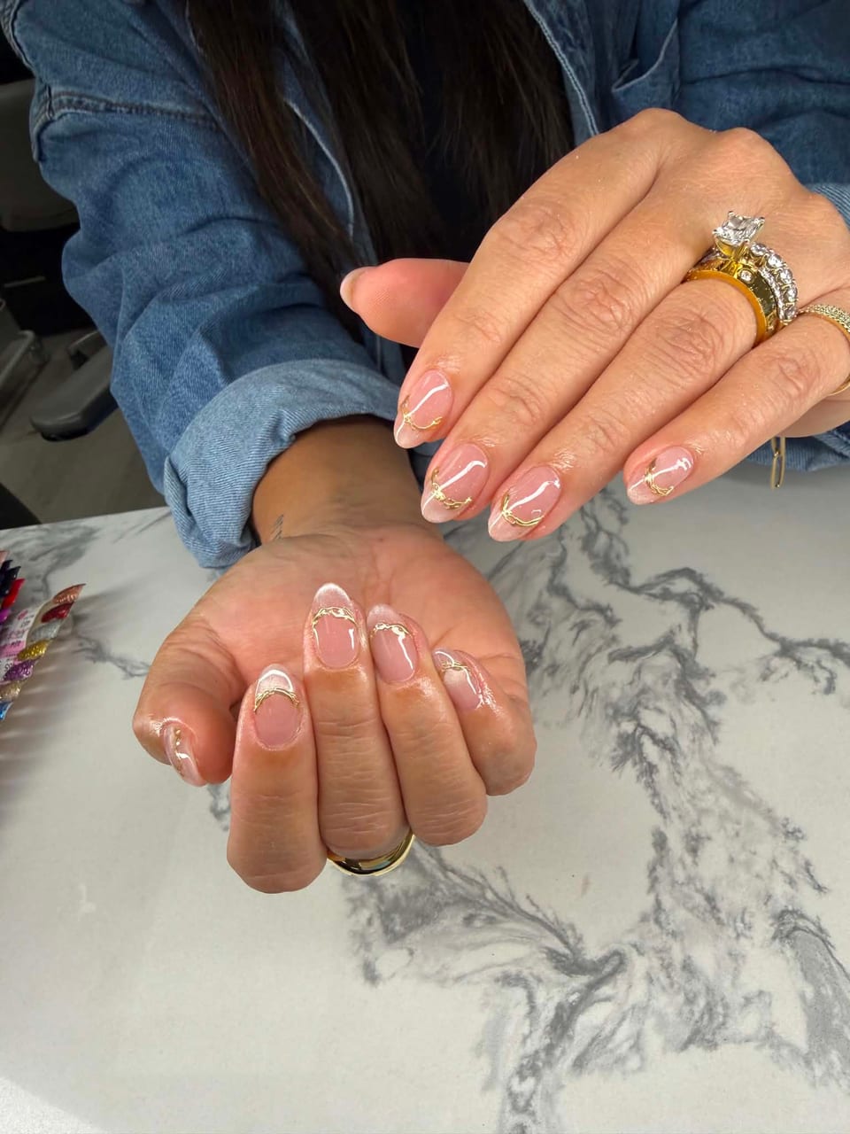 French tip manicure at UME Beauty Nails Spa