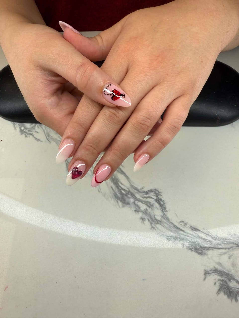 Hand-painted nail art at UME Beauty Nails Spa