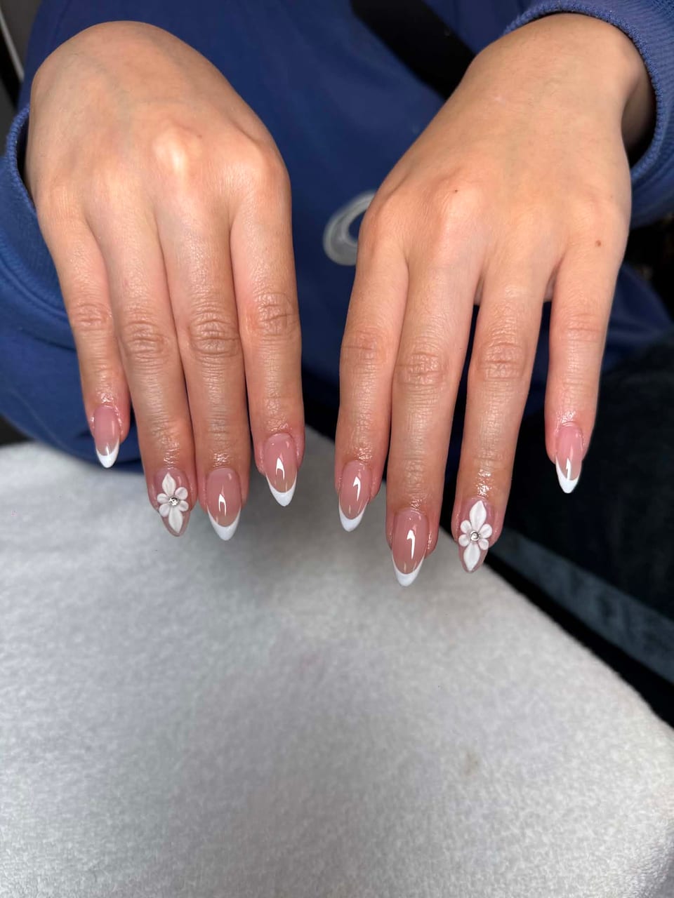 Hand-painted nail art at UME Beauty Nails Spa