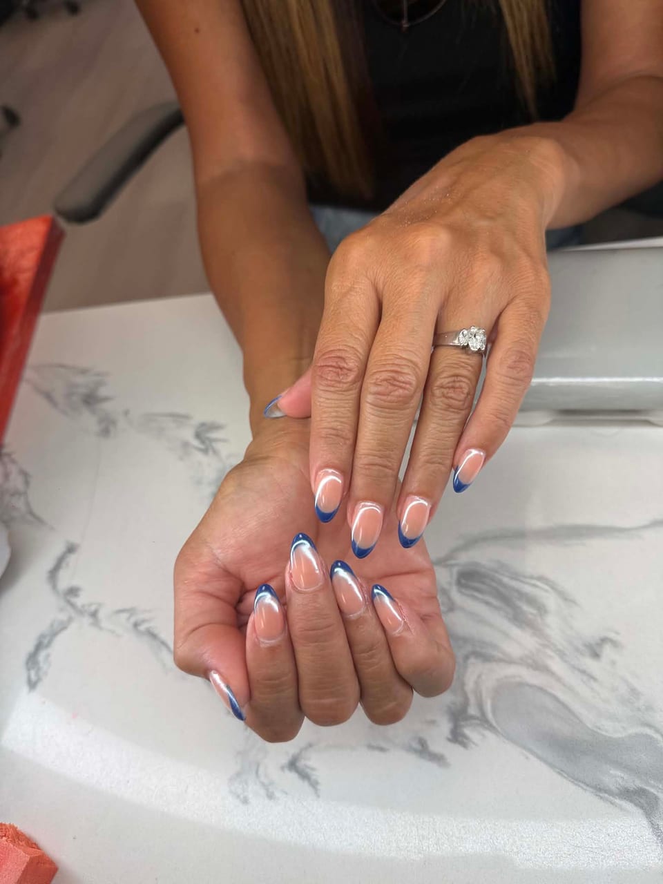 Hand-painted nail art at UME Beauty Nails Spa