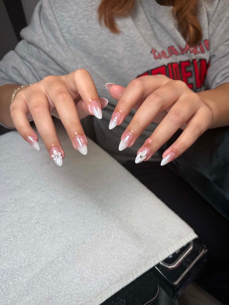 French tip manicure at UME Beauty Nails Spa