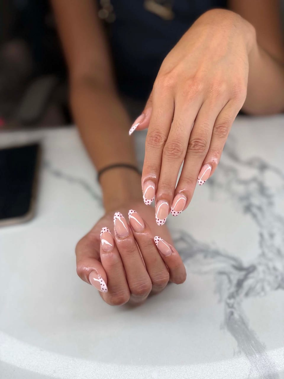 Hand-painted nail art at UME Beauty Nails Spa