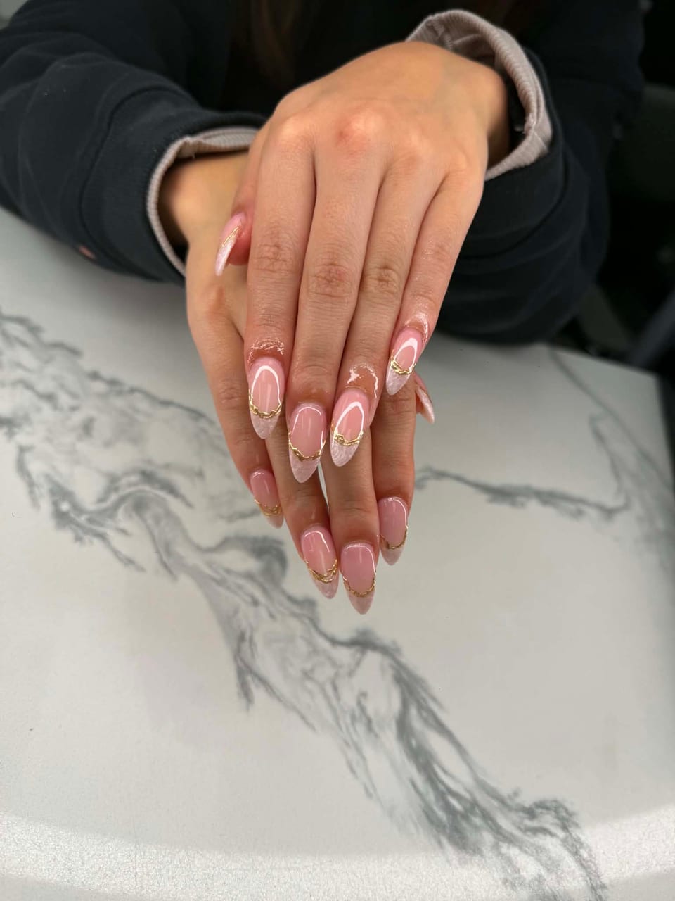 French tip manicure at UME Beauty Nails Spa
