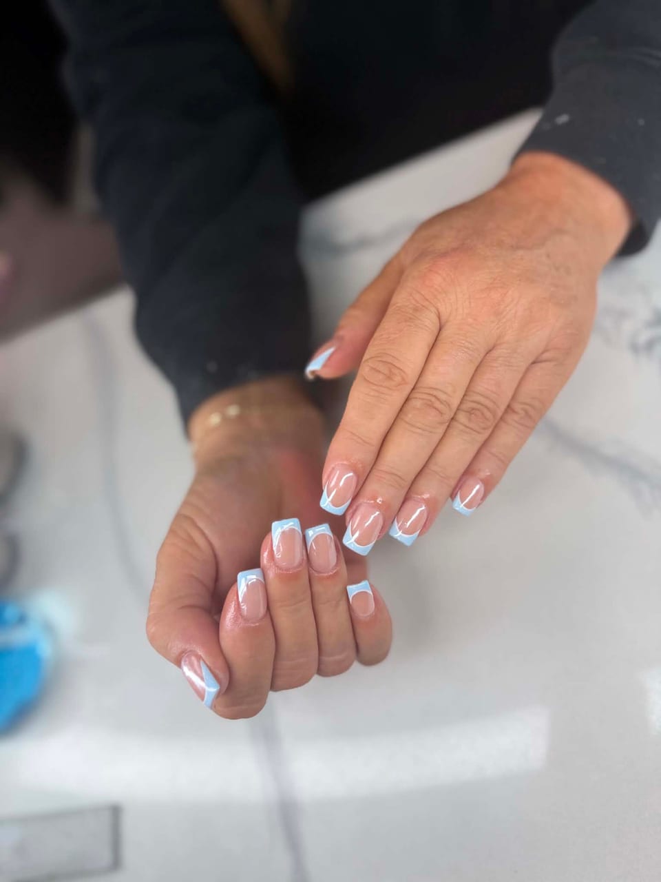 French tip manicure at UME Beauty Nails Spa