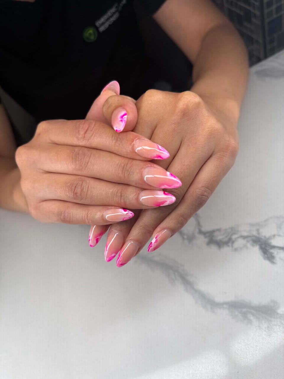 Bold colour manicure at UME Beauty Nails Spa